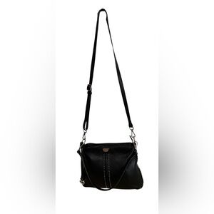 BRIGHTON BLACK LEATHER PRETTY TOUGH JETT HANDBAG
